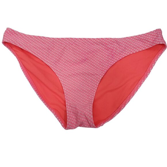 Old Navy Women's Pink on Pink Polka Dot Full Bottom Bikini Swim Bottoms Size L - Picture 1 of 4